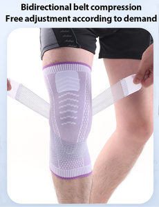 Genouillère de compression légère en nylon respirant pour la randonnée, la course à pied et le cyclisme - Product Image 3