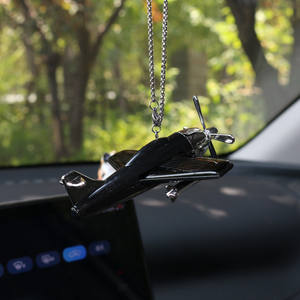 Nouveau style créatif : Pendentif voiture <span class=keywords><strong>avion</strong></span> cool, figurine décorative, accessoires de suspension pour rétroviseur de voiture - Product Image 2