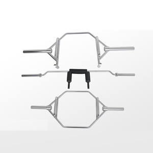 Équipement de musculation professionnel pour salle de sport, barre hexagonale pour trapèze OB86/OB72/60 chromée, haute intensité, Body Solid, pour entraînement musculaire - Product Image 2