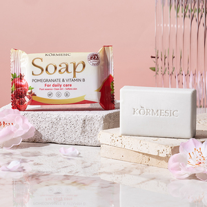KORMESIC Private Label OEM 80g Pomegranate & Vitamin B <b>Soap</b> Nature Bath <b>Soap</b> Bar Rich Foam Gentle Whitening For Daily Care - Product Image 1