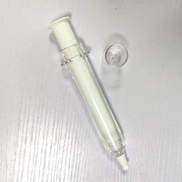 5ml 10ml 20ml plastique PS cosmétique blanc vide en plastique airless tube presse bouteille pour ultrasons scalpel utiliser crème pour les yeux utilisation