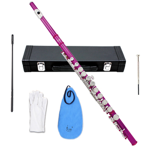 Flûte Professionnelle SLADE OEM ODM, Instrument de <span class=keywords><strong>Musique</strong></span> à Vent en Ut, 16 Trous Fermés, Couleurs Or, Argent, Noir, Rouge, Bleu - Product Image 3