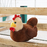 Peluche super douce Poule avec poussins, adorable jouet réconfortant, ensemble poulailler pour les 2 ans et plus, 31cm-50cm