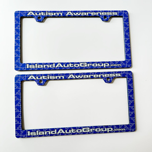 Runxian โครงป้ายทะเบียนรถยนต์พลาสติกสำหรับตกแต่งแบบสากลแบบแขวน - Product Image 6