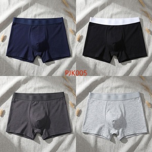 Fornitore OEM ODM all'ingrosso di boxer da uomo in cotone a vita media con fascia in vita personalizzata, colore, logo e tessuto personalizzabili - Intimo uomo - Product Image 3