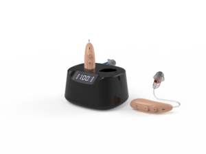 Aides auditives professionnelles pour seniors souffrant de surdité sévère - Gain de 45 dB, précision 16 canaux, batterie 50H avec étui de charge - Product Image 2