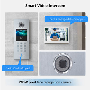 Vidéophone <span class=keywords><strong>sans</strong></span> <span class=keywords><strong>fil</strong></span> 4G 10 pouces avec câblage CAT5E simple et interface tactile intuitive IP pour halls d'hôtel et étages d'hôtes - Product Image 3