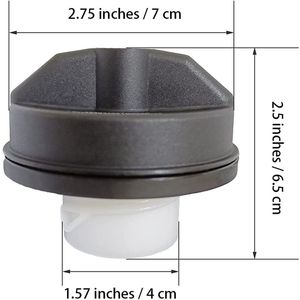 ฝาถังน้ำมัน Dodge Jeep Chrysler พร้อมกุญแจล็อค 05278655AB สีขาว อะไหล่พลาสติก - Product Image 3