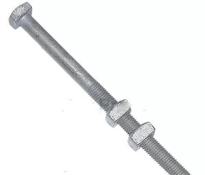 Boulon de suspension carré Quan Pham A, 5/8 po x 8 po, haute qualité, galvanisé à chaud selon les normes ASTM A-153. - Product Image 4