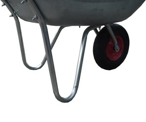 WB5204 जस्ती <span class=keywords><strong>Wheelbarrow</strong></span> गार्डन व्हील बैरो जस्ती टब वायवीय टायर पेशेवर DIY 65 लीटर धातु यूरोप उद्यान - Product Image 4