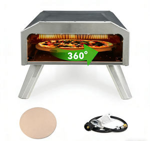 Forno per <span class=keywords><strong>Pizza</strong></span> a Gas per Uso Commerciale e Domestico, in Acciaio Inox, Resistente, per Esterni, per Pizze da 16 Pollici con Riscaldamento Uniforme - Product Image 6