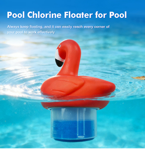 Distributeur de chlore flottant en forme de <span class=keywords><strong>flamant</strong></span> <span class=keywords><strong>rose</strong></span> pour grandes et petites piscines, spas et bains à remous - Product Image 1