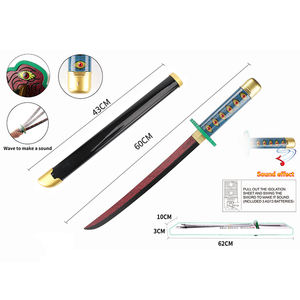 Épée De tueur De démons Anime japonais 60CM, jouet épée <span class=keywords><strong>Katana</strong></span> en plastique - Product Image 1