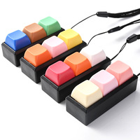 Color Keycap Stress Relief Fidget Finger PressToy Keyboard Keychain Stress Relieving Toy Keyboard Fidget Toy Keychain