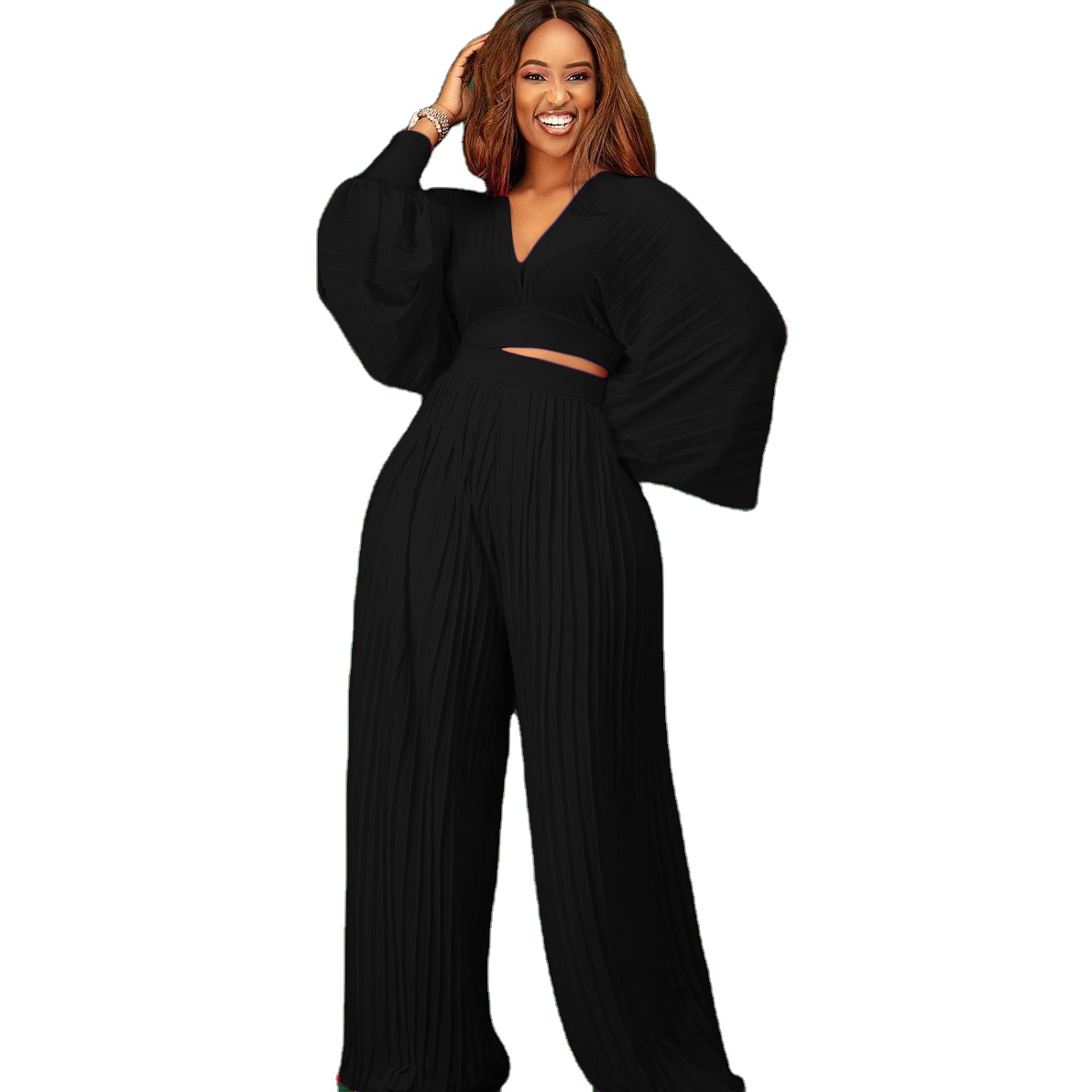 Chiffon Trouser Suits Elegant Women's Clothing for Spring/Summer