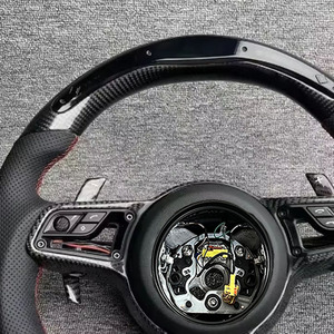 Volante de Fibra de Carbono LED para Porsche Panamera, Macan, Cayenne, Taycan, Cayman 718, GT4 RS, 911, 911 RS, 911.2 - Product Image 3