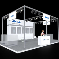 Salon modulaire en aluminium personnalisé 7x9m Idées publicitaires Stand Stand Équipement d'exposition Salon du nouveau design