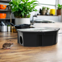 Station d'appât pour souris sécurisée et verrouillable en PP, résistante aux intempéries, avec clé de sécurité, pour usage intérieur et extérieur, prise en charge du logo personnalisé