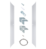 Kit de cadre en aluminium DIY personnalisable, écologique, avec système de fixation rapide et montage facile, pour accrochage d'éléments d'angle, vente en gros usine OEM