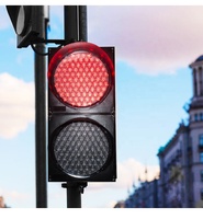 Pemasok Lampu Lalu Lintas BBM LED Bertenaga Listrik Bahan PC Lampu Lalu Lintas Cerdas Sinyal Merah Hijau Persimpangan Jalan 300mm