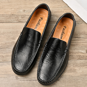 8077 Grande Taille Hommes Chaussures <span class=keywords><strong>Bateau</strong></span> Décontractées en Cuir Véritable Style Marche - Product Image 2