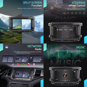 Autoradio compact 6,86 pouces Podofo, simple DIN, CarPlay sans fil/filaire, Android Auto, MP5, Bluetooth, microphone - Product Image 3