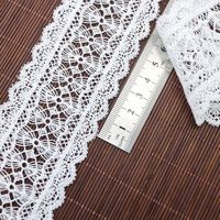 Dentelle brodée à fil fin effet Dacron brillant ; Applique code-barres soluble dans l'eau, fabrication chinoise, pour vêtements de style occidental pour enfants