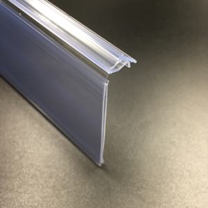 काज के साथ कवर-चेहरा सामने बाड़ के लिए दुकान के लिए सुपरमार्केट शेल्फ प्लास्टिक कीमत स्पष्ट खुदरा प्रदर्शन पीवीसी साइन धारक - Product Image 4