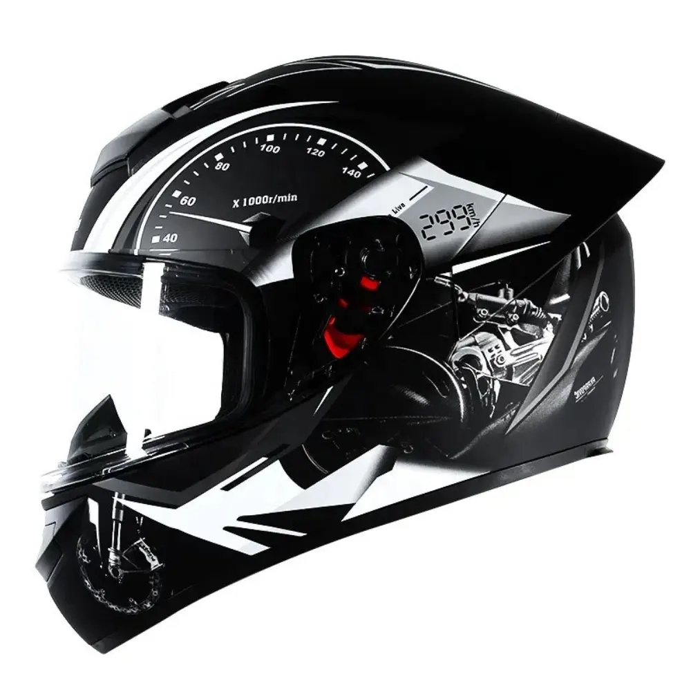 하이 퀄리티 풀 페이스 헬멧 오토바이 헬멧 사이버펑크 헬멧 판매