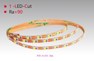 CRI90 + 3mm/4mm/5mm/6mm/8mm/10mm LED Bande Lumineuse 1LED Coupe 100lm/w CUL CE ROUHS UL Flexible Découpable Bande Lumière Usine Vente - Product Image 4