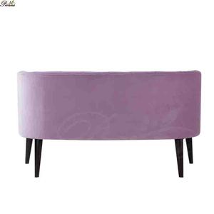 Divano <span class=keywords><strong>in</strong></span> Velluto <span class=keywords><strong>Rosa</strong></span> Baby per Sala d'Attesa <span class=keywords><strong>di</strong></span> Parrucchieri/Arredamento per Sala d'Attesa - Product Image 3