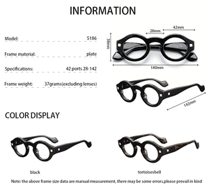 <span class=keywords><strong>Gafas</strong></span> de montura gruesa Vintage con patrón de diamante único, <span class=keywords><strong>gafas</strong></span> ópticas de acetato de diseño sólido a la moda para hombres y mujeres - Product Image 3