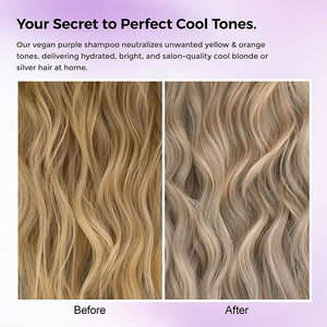 Shampooing <span class=keywords><strong>violet</strong></span> bio végétalien sans silicone blanchissant 500ml pour cheveux bouclés abîmés, réparateur, hydratant, nourrissant, respectueux de la couleur - Product Image 5
