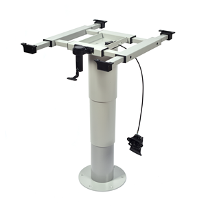 Pied de table réglable pneumatique en alliage d'aluminium Wareda Caravan, noir/gris, 355-730 mm, pour <span class=keywords><strong>camping</strong></span>-<span class=keywords><strong>car</strong></span> et motorhome - Product Image 1