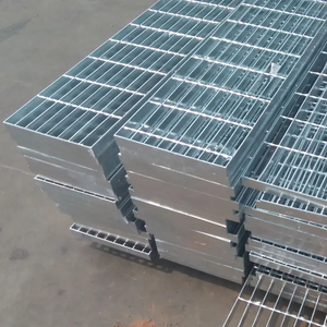 Panneau de grille en acier 1000 mm * 6000 mm, passerelle en acier, grille en acier galvanisé, <span class=keywords><strong>prix</strong></span> de la grille en acier galvanisé pour plateforme, passerelle, sol, marche d'escalier - Product Image 1