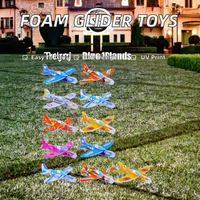Avions à réaction en polyester à motifs de dessins animés pour enfants, jouets portables à construire soi-même, cadeaux de mariage, jouets promotionnels imprimés UV