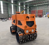 Compacteur à rouleaux de type télécommandé à rainures JY-800C, avec tambours amovibles