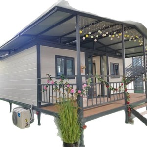 Casa Contenedor Expandible de Diseño Moderno Rectangular con Decoración y Aire Acondicionado - Product Image 1