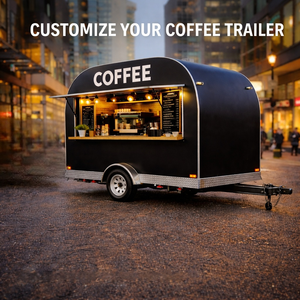 Remolque de Comida Móvil Personalizado, Carrito de <span class=keywords><strong>Café</strong></span> con Barra Móvil Profesional - Product Image 2