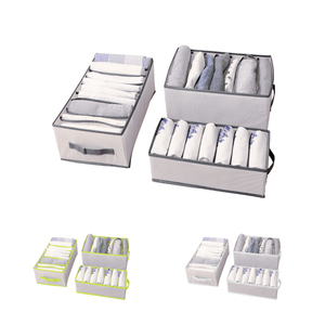 Multi-function Storage Bins PVC Material Boxes for Storage Clothing Storage Box Large 7 Grids Multifunction Clothing Organizer