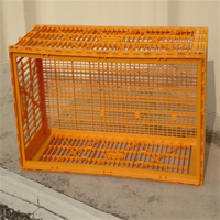 Boîte de transport pour poulets en plastique sur mesure, type tiroir / Cage de transport pour poulets / CAISSE DE TRANSPORT POUR POULETS avec dessus ouvert