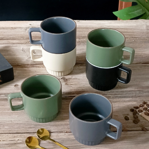 Customizable Personalized Cartoon Food Safe Ceramic Coffee Mug <b>Set</b> Stackable Dishwasher <b>Microwave</b> Safe OEM Business Gifts Tea - Product Image 2