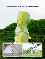 Imperméable pour animaux de compagnie, forme de dinosaure 3D, protection intégrale du corps, imperméable réfléchissant à quatre pattes pour chiens de petite et grande taille