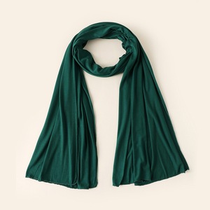 Pañuelo Hijab de Algodón Mercerizado de Color Sólido, Elegante y Sencillo, Cubrecabeza Islámico para Mujer, Chal Largo Suave Musulmán para Uso Diario - Product Image 5
