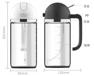 Pulverizador de oliva y dispensador automático 2 en 1 500ML Mister para cocina BBQ Freidora de aire Hornear ensaladas