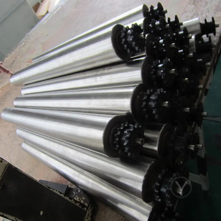 Drive steel Tapered Roller with single Teeth Sprocket For Vegetable Industry Roller Conveyor Made In China