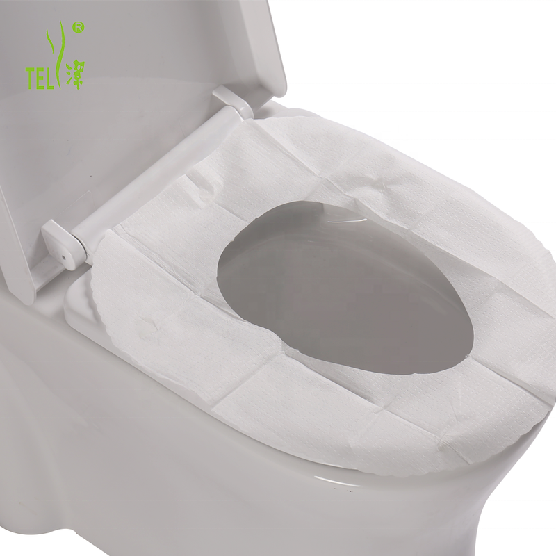 Waterproof PE Back Paper Disposable Toilet