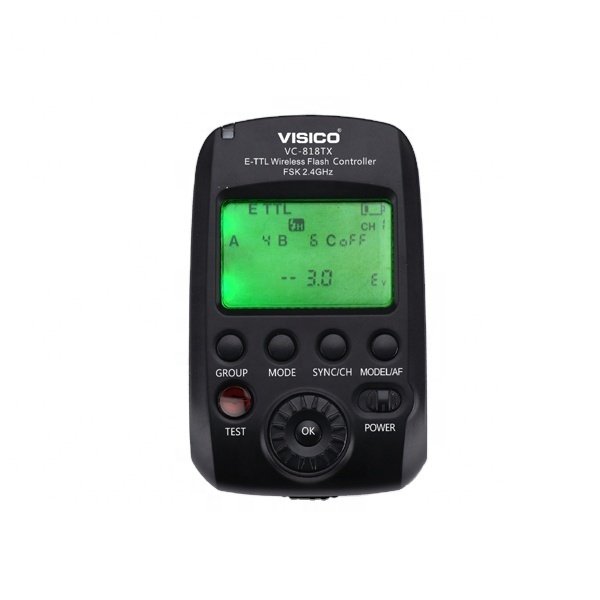 VISICO Wireless TTL HSS 1/8000S Flash Trigger and Remote Controller for Canon Camera and Studio Flash Speedlite