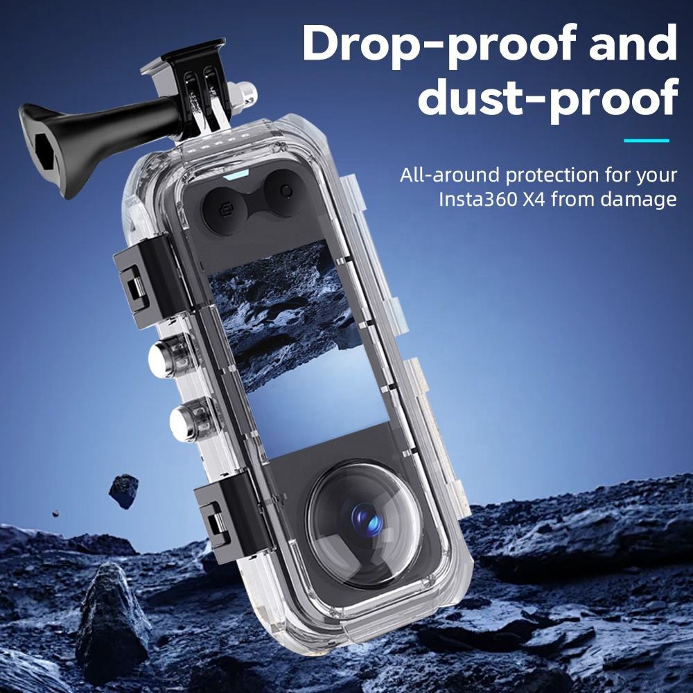 60M Insta 360 Dive Case Action Camera Accessories Waterproof Case Waterproof Housings for Insta 360 X4