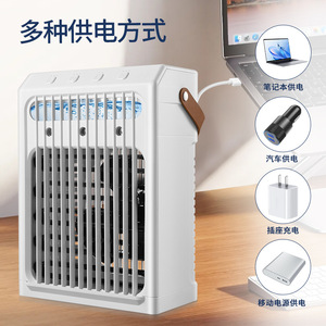 Portable Air Cooler With Humidifier 3 Speeds Night Light For Home Office Desk Use - Product Image 4